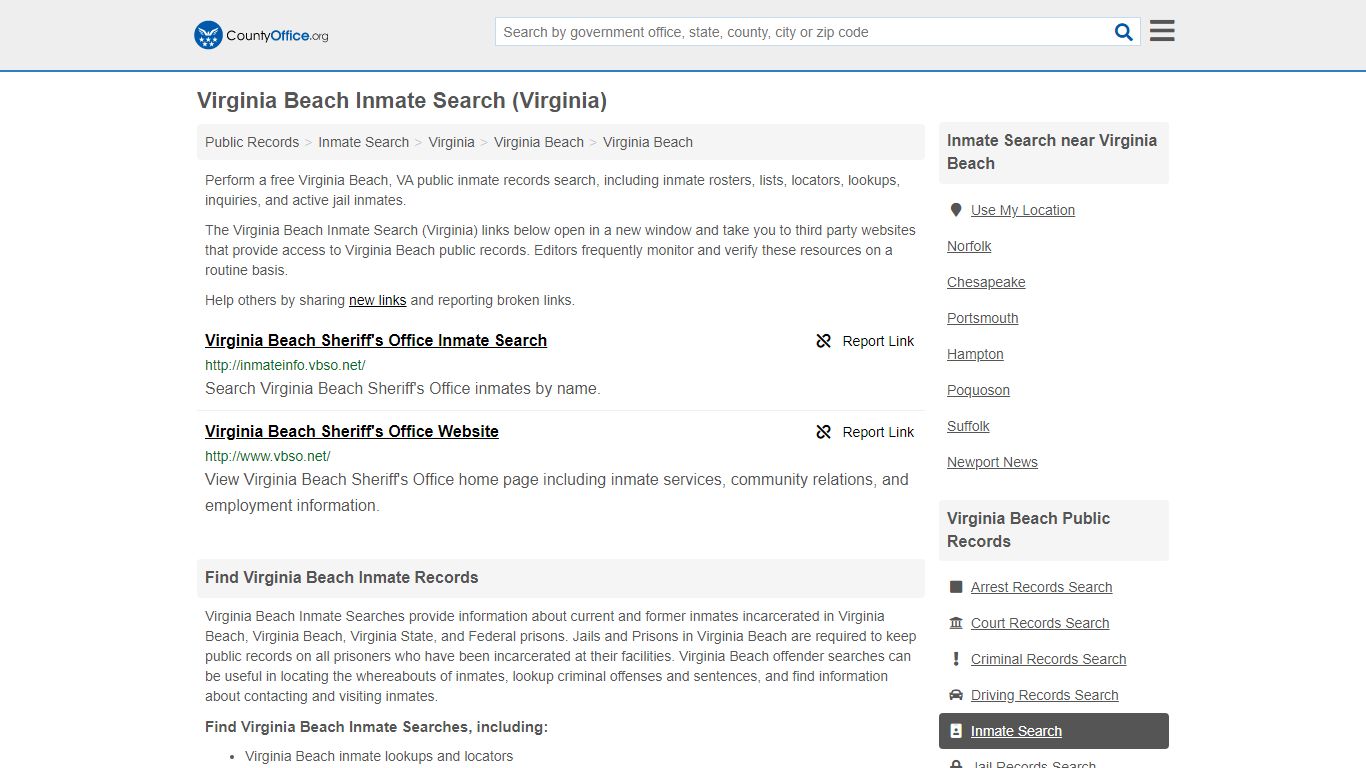 Inmate Search - Virginia Beach, VA (Inmate Rosters & Locators)